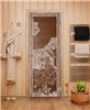Дверь для сауны DoorWood (Дорвуд) 70x190 Эталон Банька в лесу (бронза) правая