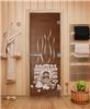 Дверь для сауны DoorWood (Дорвуд) 80x200 Эталон Банька (бронза) правая