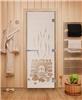 Дверь для сауны DoorWood (Дорвуд) 80x200 Эталон Банька (сатин) правая