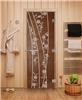 Дверь для сауны DoorWood (Дорвуд) 80x200 Эталон Весна цветы (бронза) правая