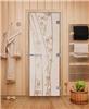 Дверь для сауны DoorWood (Дорвуд) 80x200 Эталон Весна цветы (сатин) правая
