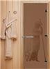 Дверь для сауны DoorWood (Дорвуд) 70x190 Эталон Рим (сатин) левая
