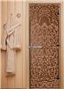Дверь для сауны DoorWood (Дорвуд) 80x200 Эталон Флоренция (бронза) правая