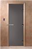 Дверь для сауны DoorWood (Дорвуд) 70x190 Основная серия Графит матовое