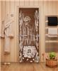 Дверь для сауны DoorWood (Дорвуд) 70x190 Эталон Волшебный пар (бронза) правая