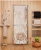 Дверь для сауны DoorWood (Дорвуд) 80x200 Эталон Волшебный пар (сатин) правая