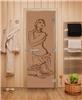 Дверь для сауны DoorWood (Дорвуд) 70x190 Эталон Искушение (бронза матовая) правая