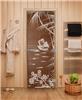 Дверь для сауны DoorWood (Дорвуд) 80x200 Эталон Голубая лагуна (бронза) правая