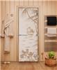 Дверь для сауны DoorWood (Дорвуд) 80x200 Эталон Голубая лагуна (сатин) левая