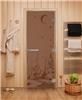 Дверь для сауны DoorWood (Дорвуд) 80x200 Эталон Зима (бронза матовая) правая