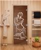 Дверь для сауны DoorWood (Дорвуд) 80x200 Эталон Искушение (бронза) правая