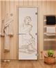 Дверь для сауны DoorWood (Дорвуд) 80x200 Эталон Искушение (сатин) левая