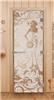 Дверь для сауны DoorWood (Дорвуд) 70x190 Эталон Девушка в цветах (сатин) правая
