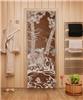 Дверь для сауны DoorWood (Дорвуд) 70x190 Эталон Мишки в лесу (бронза) правая