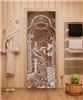 Дверь для сауны DoorWood (Дорвуд) 80x200 Эталон Жар птица (бронза) правая