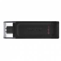 Флэш накопитель USB 64 Гб Kingston DataTraveler 70 Type-C 3.0 (black) 205110