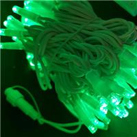 Светодиодная гирлянда Гирлянда уличная нить 100 светодиодов, 8мм, 10 метров, коннектор, зеленый (провод белый) 126199