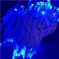 Светодиодная гирлянда Гирлянда уличная нить 100 светодиодов, 8мм, 10 метров, коннектор, синий (провод белый) 126197