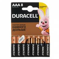 Батарейка AAA Duracell LR03 Basic (8-BL) (80/35280) 133567