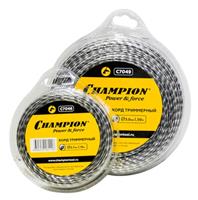 Леска триммерная (корд) Champion Tri-twist 2.7мм*60м