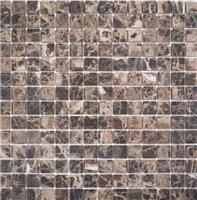 Мозаика мраморная однотонная StarMosaic 20X20 Dark Emperador Matt, 305X305X8