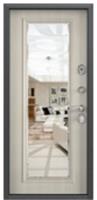 Дверь металлическая DELTA 10 ЧЕРНЫЙ ШЕЛК-Перламутр/Зеркало (74мм) левая 950*2050 два замка (ТОРЭКС), РОССИЯ, код 03402030129, штрихкод , артикул