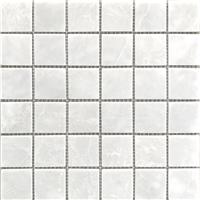 Мозаика мраморная однотонная StarMosaic White Polished (JMST058) 48х48