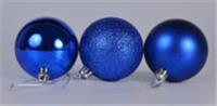 Набор шаров новогодних 6шт d=6см синие арт.NYLR0059-2 Код257582, КИТАЙ, код 75002180551, штрихкод 468046606469, артикул 257582