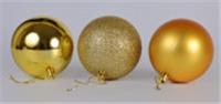 Набор шаров новогодних 6шт d=8см золото арт.NYLR0002-3 Код257592, КИТАЙ, код 75002180559, штрихкод 468046606478, артикул 257592