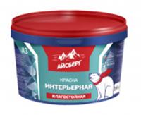 Краска Айсберг А3 интерьерная влагостойкая 14кг/Евроведро, РОССИЯ, код 04102110017, штрихкод 460704577943, артикул 72085