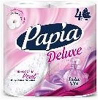 Туалетная бумага Papia Deluxe 4 рулона Dolce Vita 4сл, РОССИЯ, код 4031700001, штрихкод 460485700013, артикул 5031373/15320