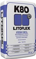 Litokol Клеевая смесь для плитки LITOFLEX K80, цвет серый, мешок 25кг