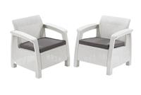Комплект мебели Keter Corfu duo set, белый
