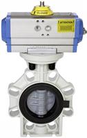 Дисковый затвор с пневмоприводом Praher Plastics К4 DN125 140 - 5