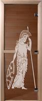 Дверь для сауны DoorWood (Дорвуд) 80x200 Эталон Рим (бронза) левая