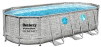 Каркасный бассейн Bestway Power Steel Swim Vista Series 56716, 549х274х122 см (камень)