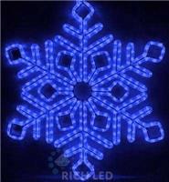 Световая фигура уличная Rich Led Снежинка, синий, пост. свечение, RL-SFDL70-B