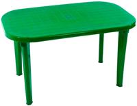 Стол Элластик-Пласт овальный, зеленый, пластик