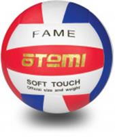 Мяч волейбольный Atemi FAME, синтетическая кожа PU Soft, красн/бел/син, КИТАЙ, код 74003060049, штрихкод 469034708412, артикул