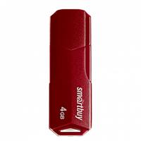 Флэш накопитель USB 4 Гб Smart Buy CLUE (burgundy) 205820
