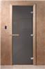 Дверь для сауны DoorWood (Дорвуд) 70x190 Основная серия Сумерки (графит)