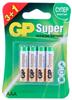 Батарейка Gp super alkaline 24а ааa 3+1 шт