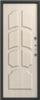 Дверь металлическая Термо-6 Серебро-Седой дуб (105 мм) правая 960х2050 2 замка, Россия, код 03402060270 