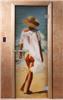 Дверь для сауны DoorWood (Дорвуд) 70x190 Эталон Фотопечать A013 левая