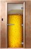 Дверь для сауны DoorWood (Дорвуд) 70x190 Эталон Фотопечать A014 правая