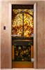 Дверь для сауны DoorWood (Дорвуд) 70x190 Эталон Фотопечать A041 правая