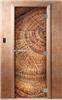 Дверь для сауны DoorWood (Дорвуд) 70x190 Эталон Фотопечать A049 правая
