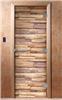 Дверь для сауны DoorWood (Дорвуд) 70x190 Эталон Фотопечать A053 правая