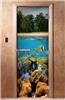 Дверь для сауны DoorWood (Дорвуд) 70x190 Эталон Фотопечать A067 правая