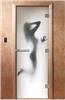 Дверь для сауны DoorWood (Дорвуд) 70x190 Эталон Фотопечать A070 правая